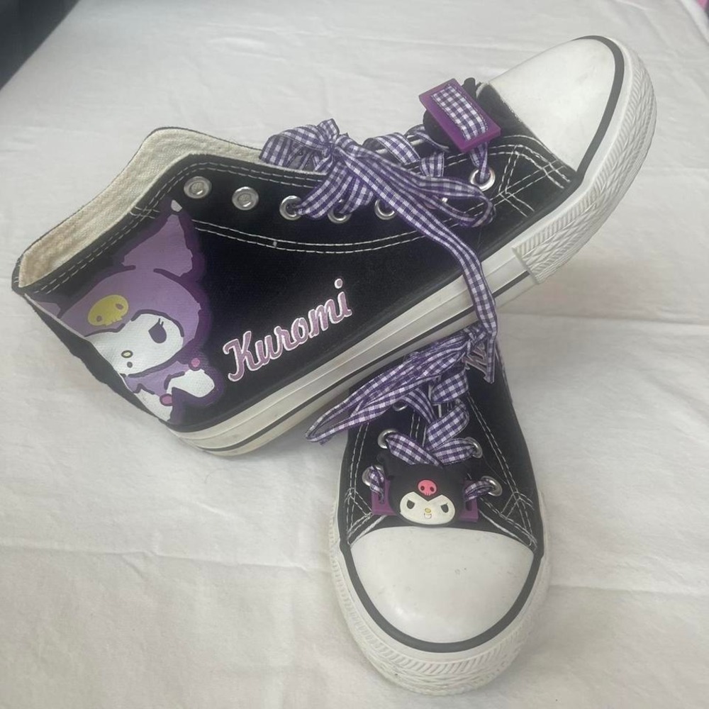 Kuromi youth converse sneakers